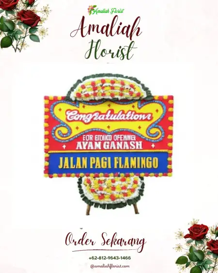 Sewa Papan Bunga Ganti